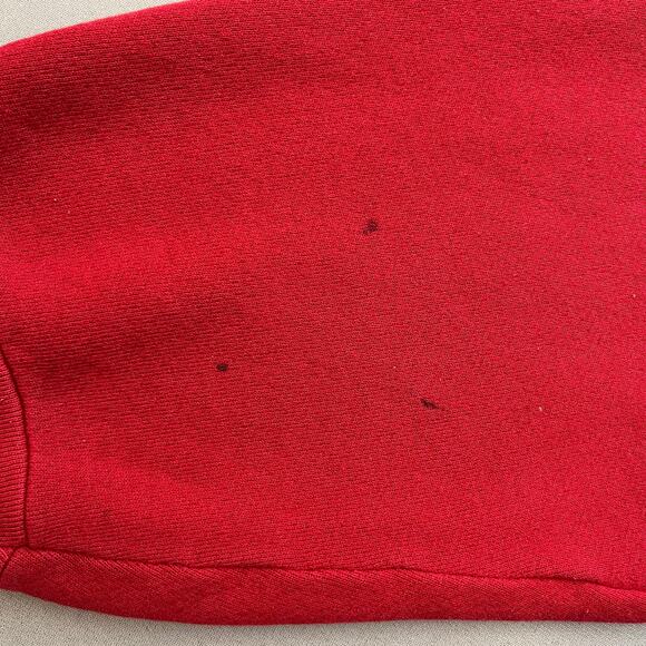 Vintage Logo 7 Sweatshirt Adult XL Red Crewneck Fleece Heavyweight Sports 90s - Picture 7 of 14